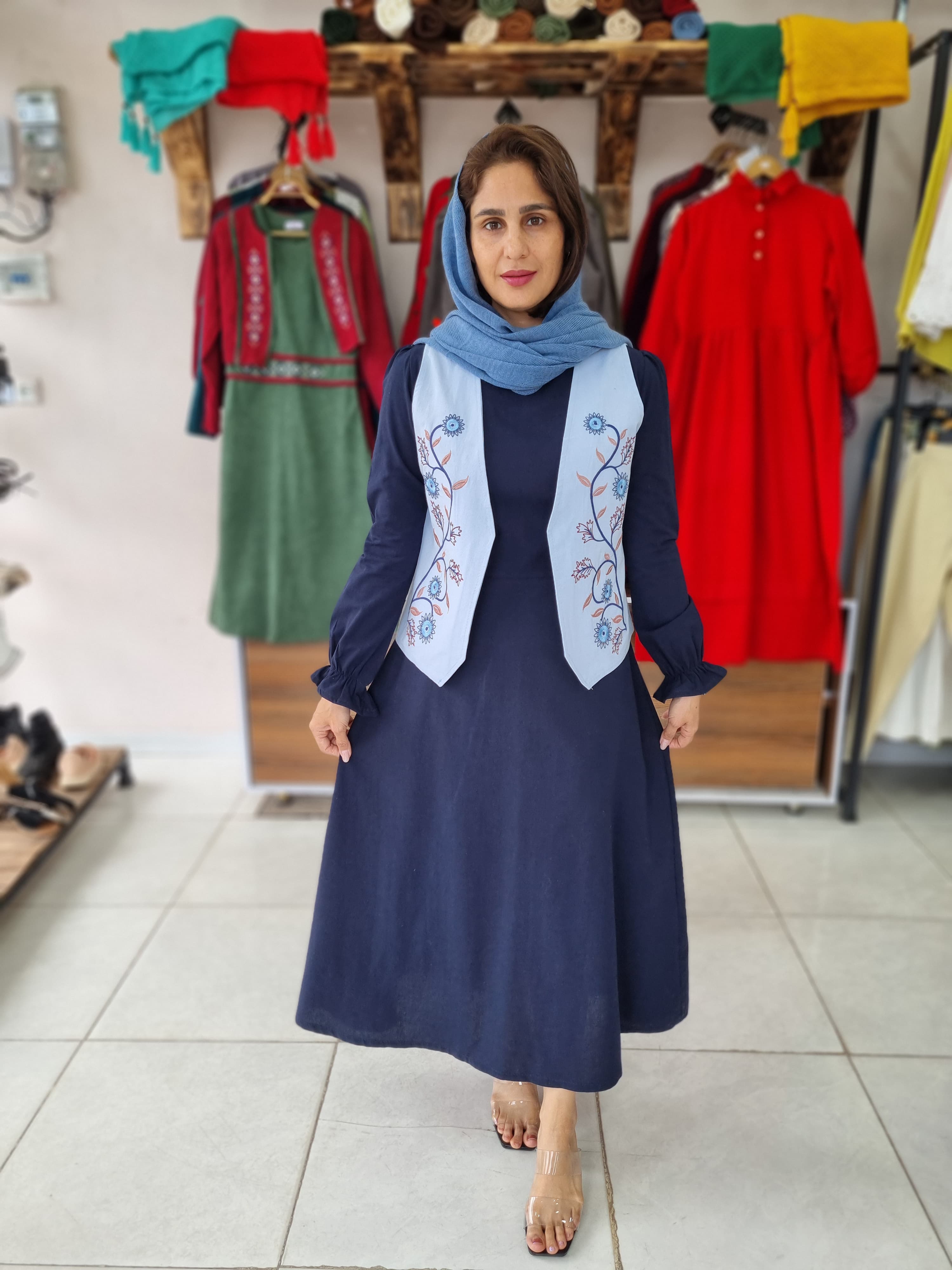 پیراهن و جلیقه سونیا