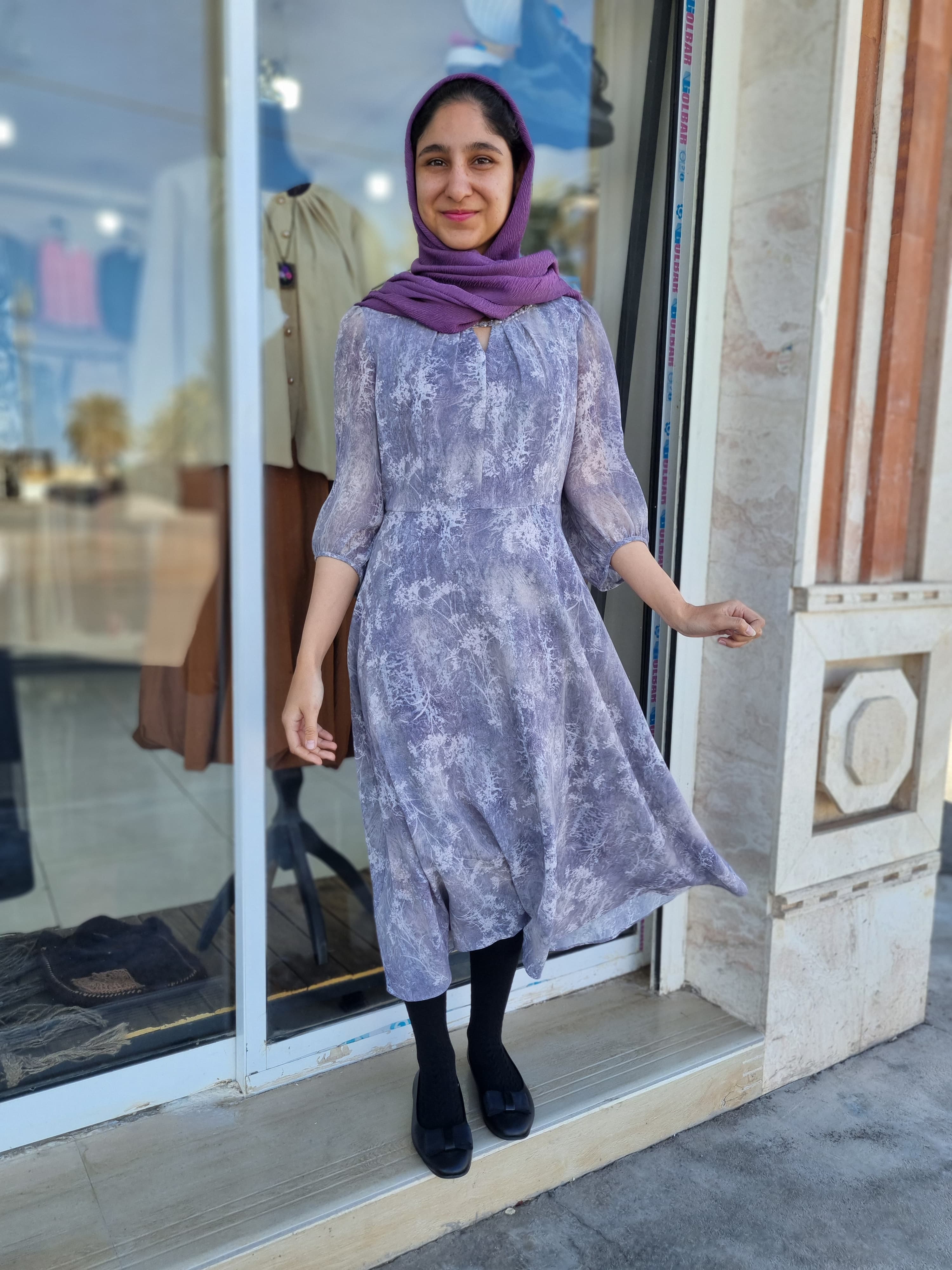 پیراهن حریر کریستال